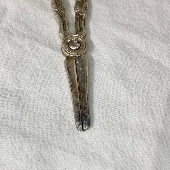 Vintage Mema Sweden Grape Small Sewing Scissors – Silver Plated – Original Box - Picture 6 of 9